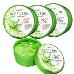 Made In Korea ALOE VERA SOOTHING & MOISTURE GEL 100% Pure 300ml (10.58oz ) Skin Moisturizing - 4packs