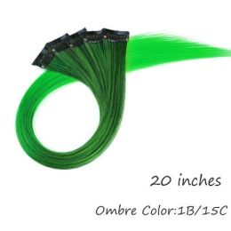 HAIRRO 53 Colored Clip-In One Piece For Ombre Hair Extensions Pure - T1B/33 1B-15C