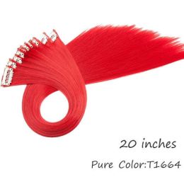 HAIRRO 53 Colored Clip-In One Piece For Ombre Hair Extensions Pure - 4/30HL T1664