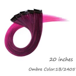 HAIRRO 53 Colored Clip-In One Piece For Ombre Hair Extensions Pure - T1B/30 1B-2405