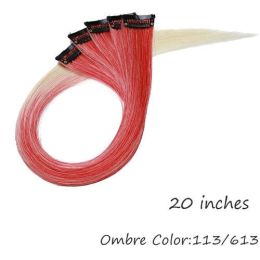 HAIRRO 53 Colored Clip-In One Piece For Ombre Hair Extensions Pure - #1 113-613