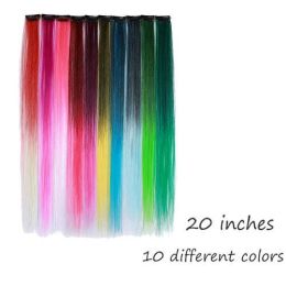 HAIRRO 53 Colored Clip-In One Piece For Ombre Hair Extensions Pure - #4 10 different colors