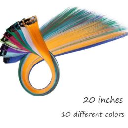 HAIRRO 53 Colored Clip-In One Piece For Ombre Hair Extensions Pure - T1B/350 10 different colors