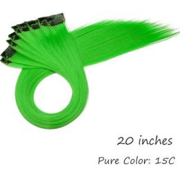 HAIRRO 53 Colored Clip-In One Piece For Ombre Hair Extensions Pure - #35 15C