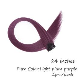 HAIRRO 53 Colored Clip-In One Piece For Ombre Hair Extensions Pure - #30 Light plum purple