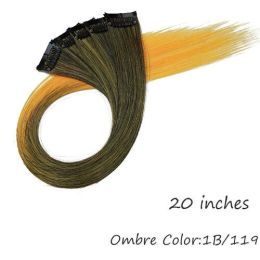 HAIRRO 53 Colored Clip-In One Piece For Ombre Hair Extensions Pure - T1B/33/27 1B-119