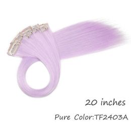 HAIRRO 53 Colored Clip-In One Piece For Ombre Hair Extensions Pure - 1B/30HL TF2403A