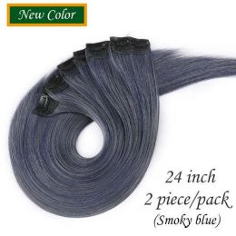 HAIRRO 53 Colored Clip-In One Piece For Ombre Hair Extensions Pure - #17 Smoky blue