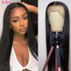 13x4 Straight Lace Front Human Hair Wig 13x6 Lace Frontal Wig Pre - #1 - 14INCHES-1.5