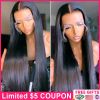 Transparent Lace Wigs Megalook Lace Front Human Hair Wigs For Women - 22INCHES-150%-#27R - #27R