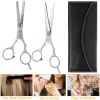 Professional Hair Cutting Scissors Set Hairdressing Salon Barber Shears Scissors - Silver