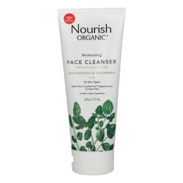 Nourish Organic Face Cleanser - Moisturizing Cream Cucumber and Watercress - 6 oz - 1383660