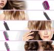 Hair Dryer 5 In 1 Electric Hair Comb Negative Ion Straightener Brush Blow Dryer Air Comb Curling Wand Detachable Brush Kit Home - B