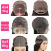 Transparent Lace Wigs Megalook Lace Front Human Hair Wigs For Women - 20INCHES-180%-#130 - #130