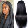 Transparent Lace Wigs Megalook Lace Front Human Hair Wigs For Women - 16INCHES-150%-#27R - #27R