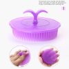 2pcs Silicone Head Massager Hair Combs Shampoo Scalp Massage Hair Washing Comb Body Shower Brush Bath Spa Slimming Beauty Tools - 2Pcs random color