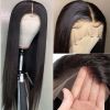 13x4 Straight Lace Front Human Hair Wig 13x6 Lace Frontal Wig Pre - Natural Color - NATURAL-26INCHES-1.8