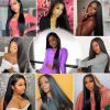 13x4 Straight Lace Front Human Hair Wig 13x6 Lace Frontal Wig Pre - #2 - 16INCHES-1.8