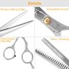 Professional Hair Cutting Scissors Set Hairdressing Salon Barber Shears Scissors - Silver