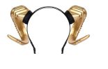 Halloween Horn Headband Dress Up Props Party Hair Accessories - Gold