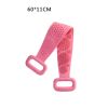 Silicone Back Scrubber Soft Loofah Bath Towel Bath Belt Body Exfoliating Massage For Shower Body Cleaning Bathroom Shower Strap - Pink