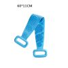 Silicone Back Scrubber Soft Loofah Bath Towel Bath Belt Body Exfoliating Massage For Shower Body Cleaning Bathroom Shower Strap - Blue