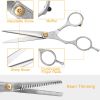 Professional Hair Cutting Scissors Set Hairdressing Salon Barber Shears Scissors - Silver